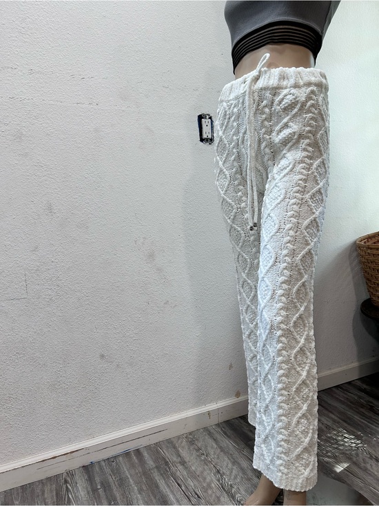 POL Pants - POL thick cable knight white pants